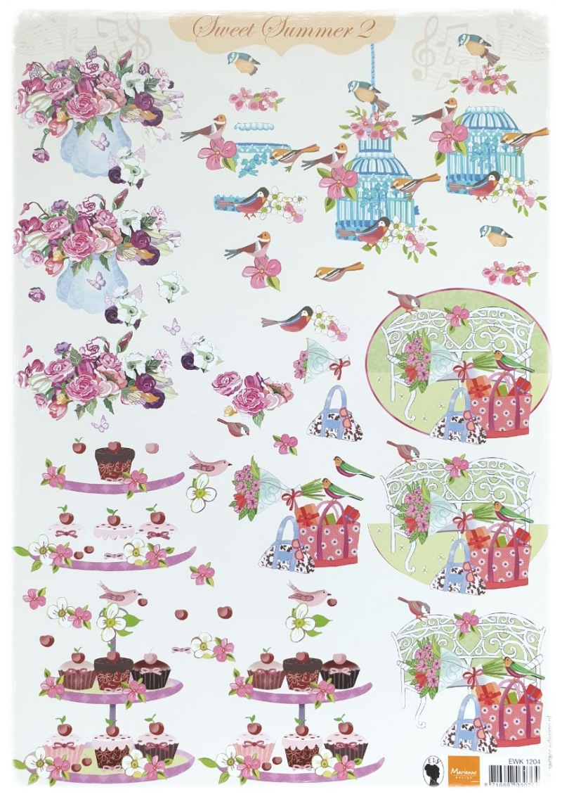 3D Cutting Sheet - Sweet Summer 2 - EWK 1204