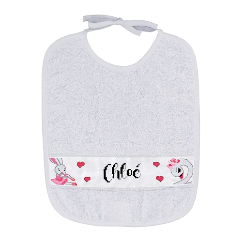 Kit de broderie Bavoir - Ma petite ballerine
