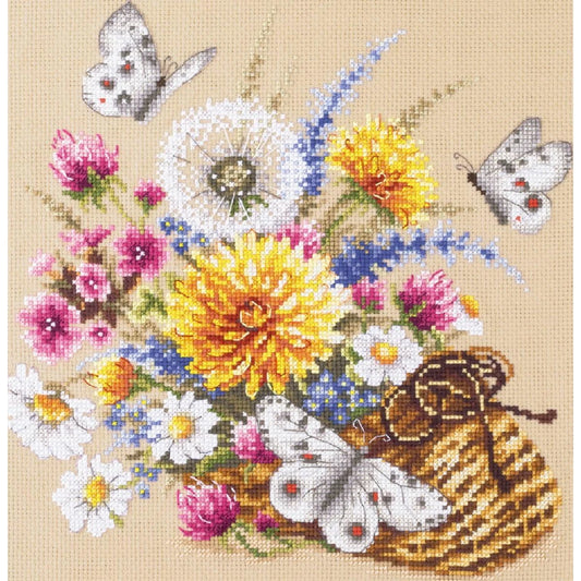 Borduurpakket - Meadow Flowers 40-81 ZW