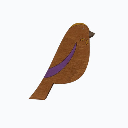 Needle magnet - Bird Purple