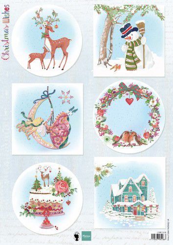 3D Cutting Sheet - Christmas Wishes Deer EWK1280