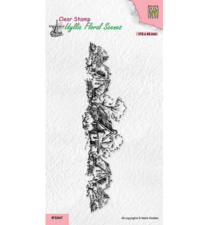 Clear Stamp - Nellie's Choice - Idyllic Floral Scenes: Nostalgic Houses IFS047