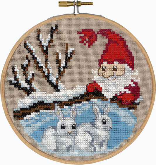 Kit de broderie - Elfe avec lapins