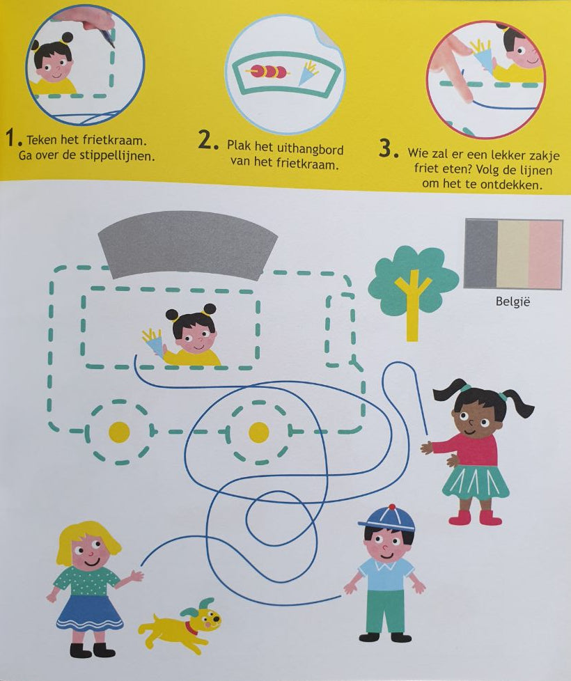 I Draw, Color and Paste - Travel Around the World