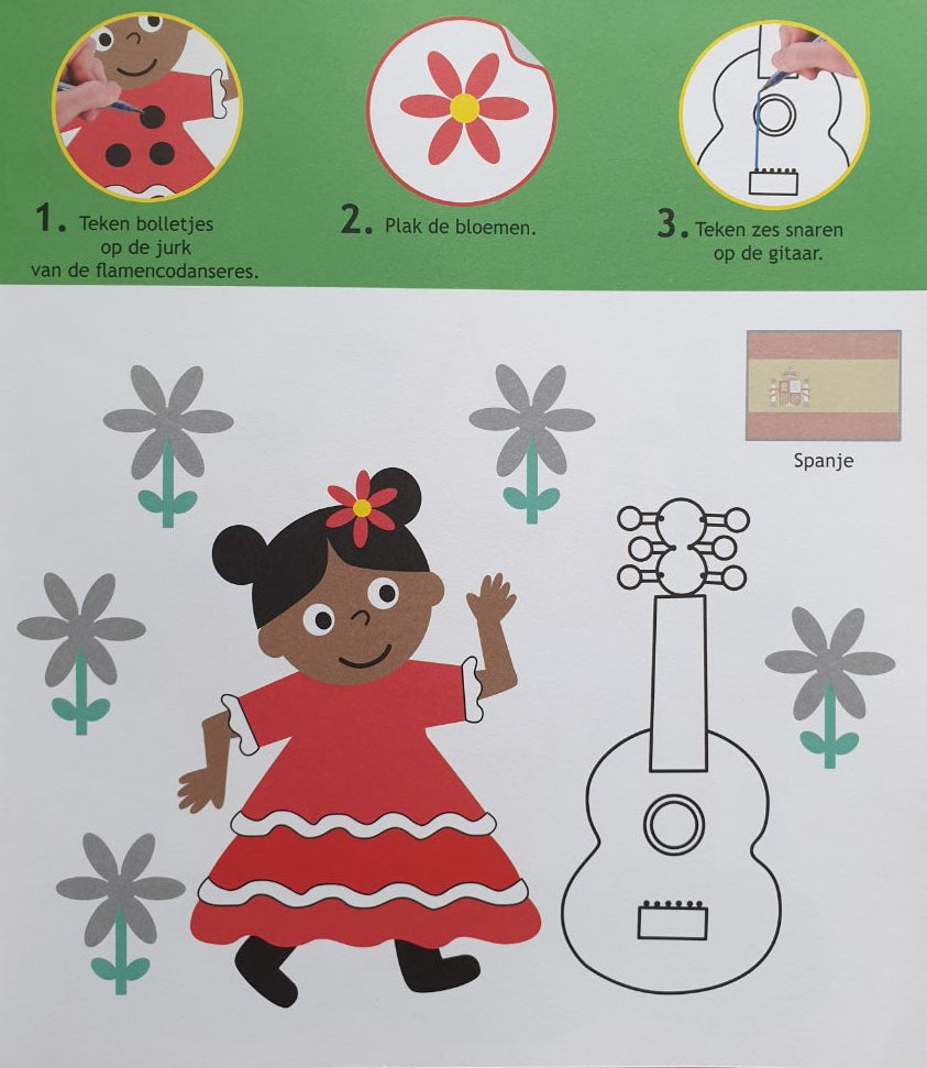 I Draw, Color and Paste - Travel Around the World