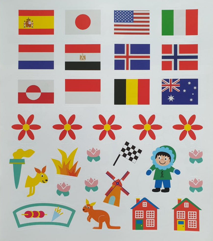 I Draw, Color and Paste - Travel Around the World