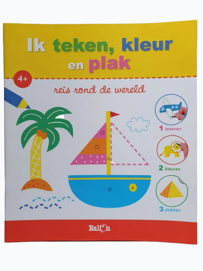 I Draw, Color and Paste - Travel Around the World