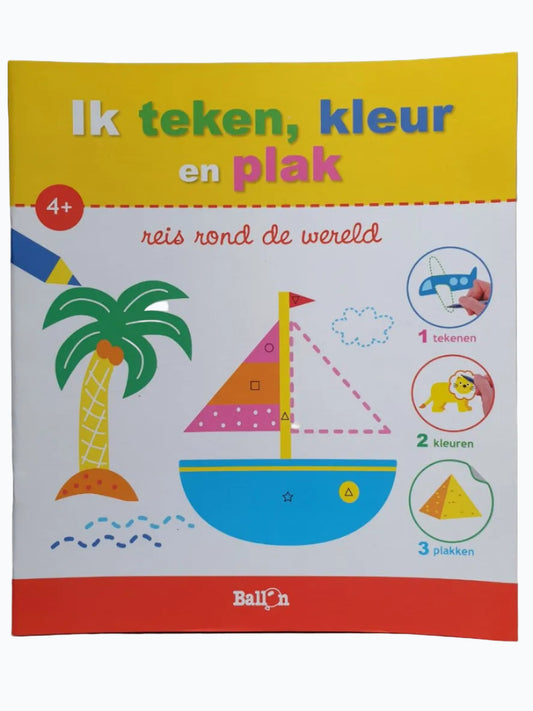 I Draw, Color and Paste - Travel Around the World