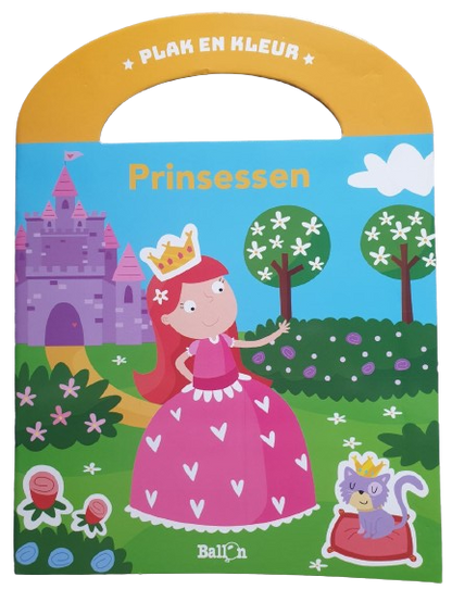 Plak en Kleur - Prinsessen