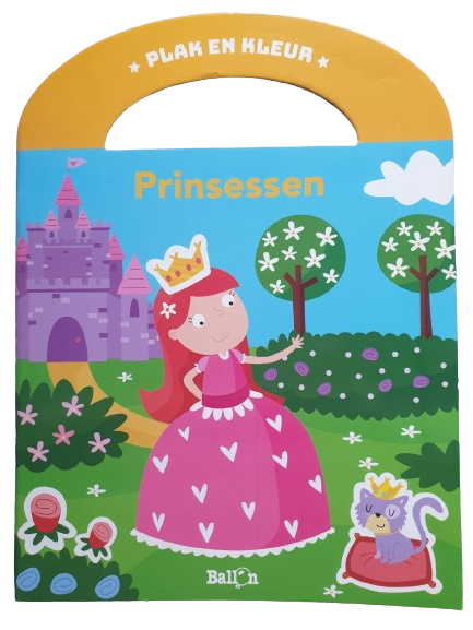 Plak en Kleur - Prinsessen
