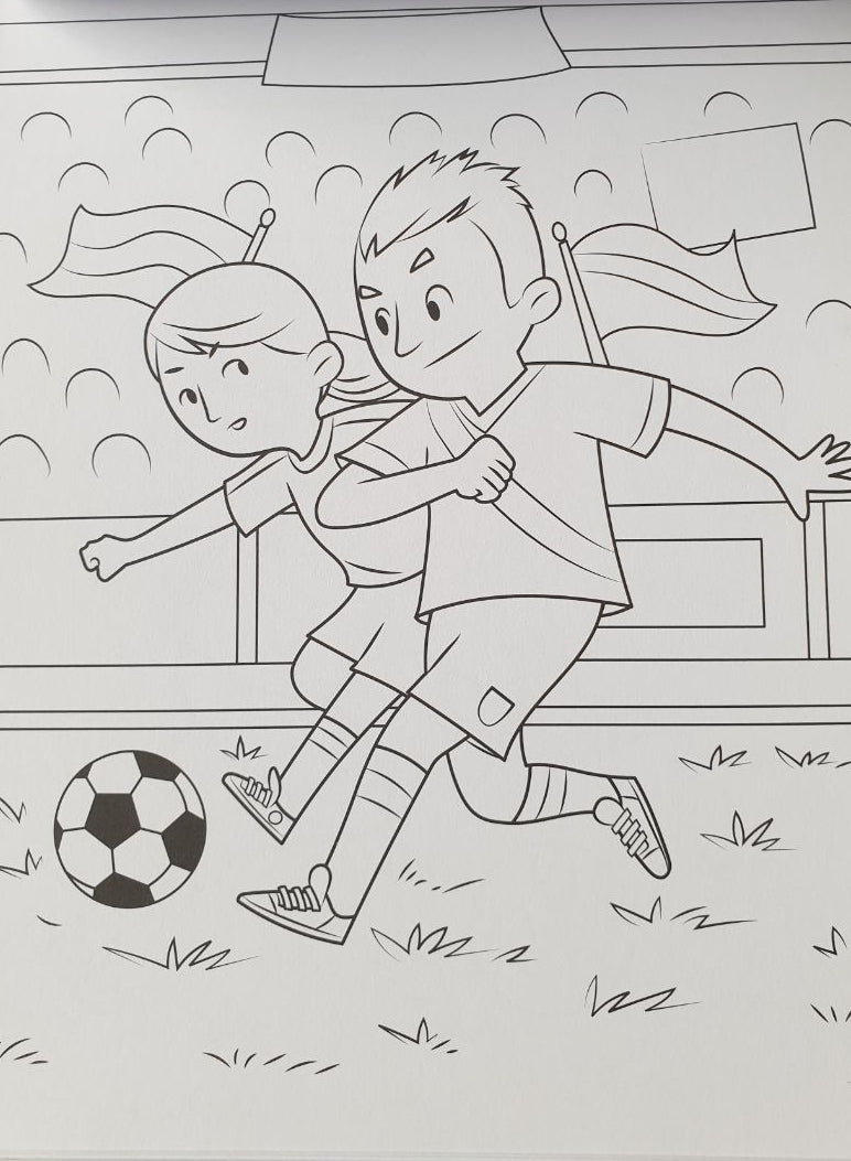 Kleurblok - Super Voetbal