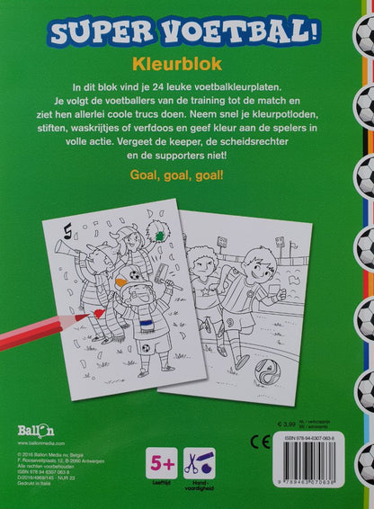 Kleurblok - Super Voetbal