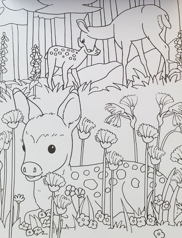 Kleurblok - Babydieren