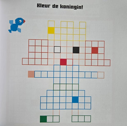 Stickerboek - Pixel Art - Prinsessen