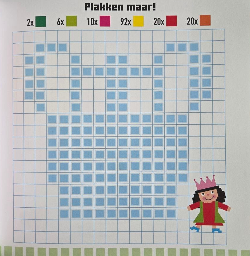 Stickerboek - Pixel Art - Prinsessen