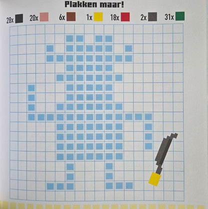Stickerboek - Pixel Art - Piraten