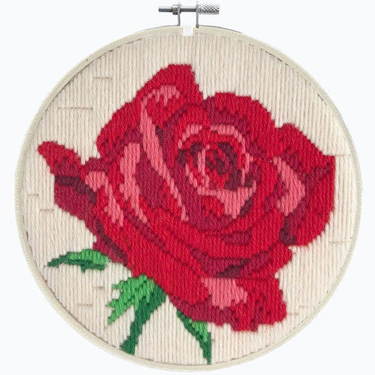 Borduurpakket Spansteek - Rose Rouge LST3-005