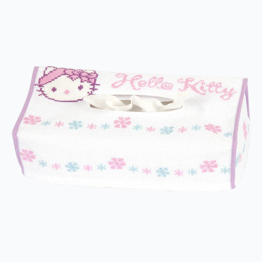 Embroidery kit - Tissue box Hello Kitty in the bathroom PN-0148999
