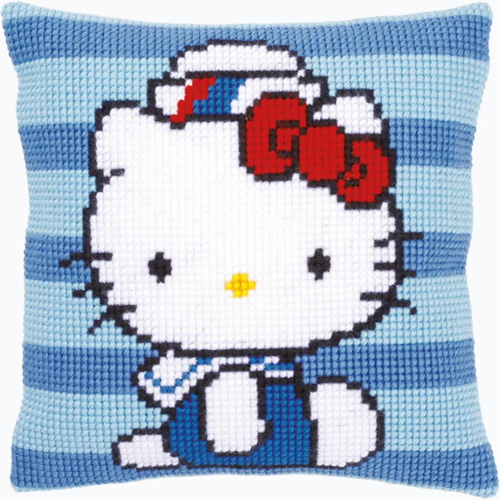 Cushion Embroidery Kit - Hello Kitty In Marine PN-0149831
