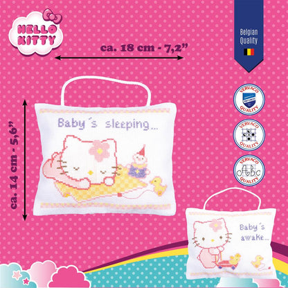 Kit de broderie pendentif - Hello Kitty endormie / éveillée PN-0150203