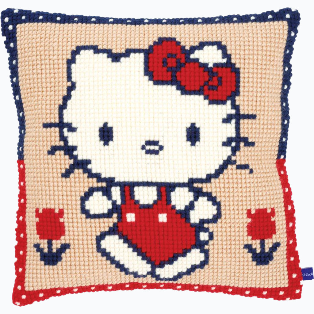 Kussen Borduurpakket - Hello Kitty Op Wandel PN-0153864