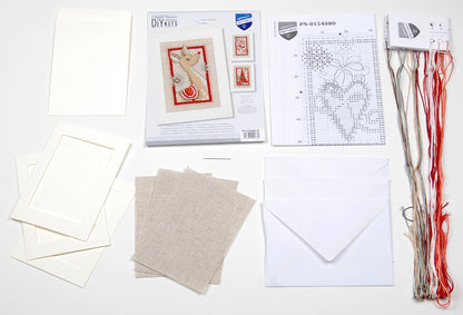 Wenskaart Borduurpakket - Kerst 2 - Set Van 3