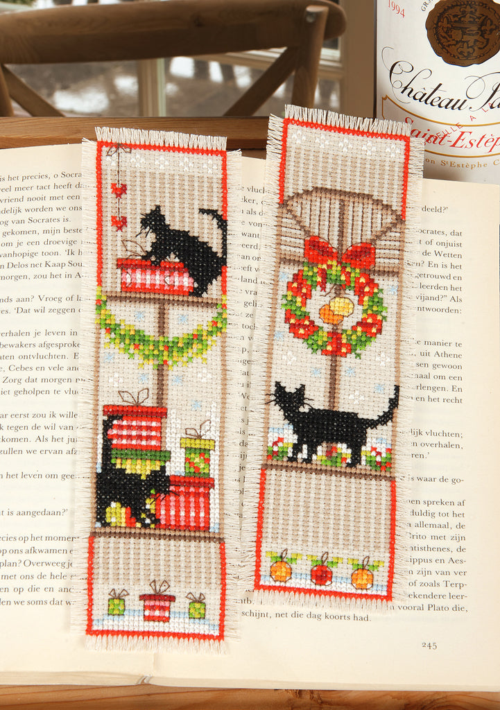 Embroidery Kit - Bookmark Kit Christmas Atmosphere - Set of 2 (Vervaco)