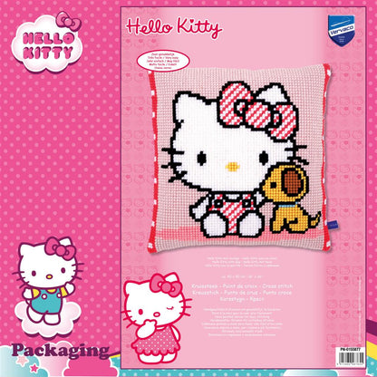 Kit de broderie pour coussin - Hello Kitty avec chien PN-0155877