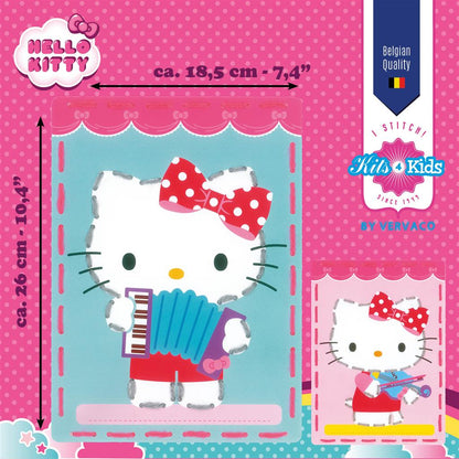 Kit de broderie pour enfants – Hello Kitty jouant de la musique PN-0157762