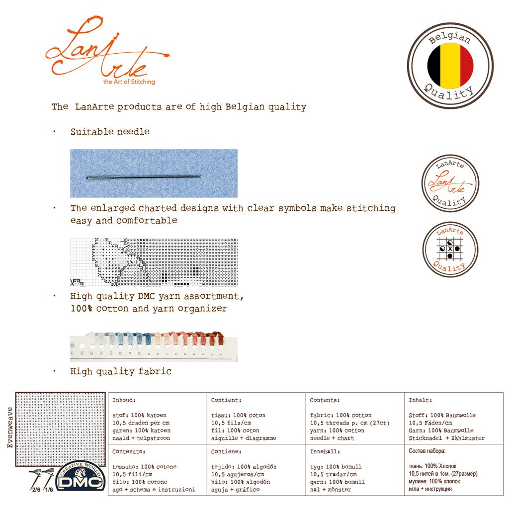 Kruissteek Borduurpakket - Intrigerende Blik PN-0171826