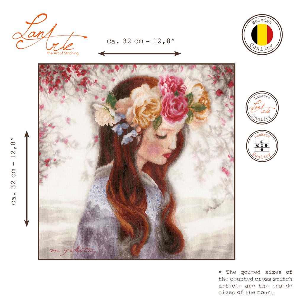 Kruissteek Borduurpakket - The Day When Flowers Are Piled Up PN-0184498