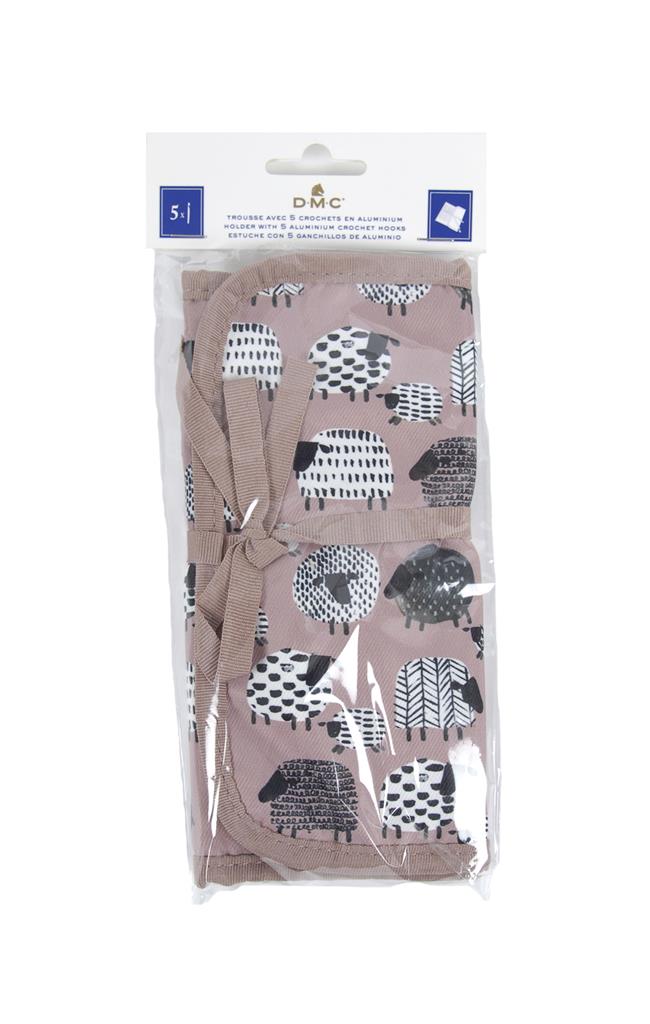 Etui Met 5 Aluminium Haaknaalden - Roze