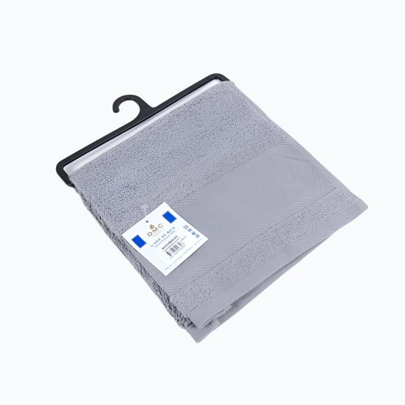 Guest towel with Aida embroidery strip - 30x50 cm - Pebble