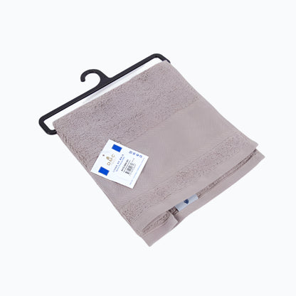 Guest towel with Aida embroidery strip - 30x50 cm - Bauxite