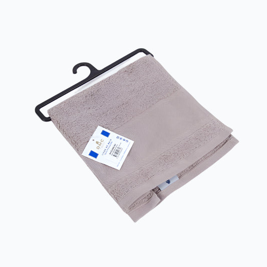Guest towel with Aida embroidery strip - 30x50 cm - Bauxite