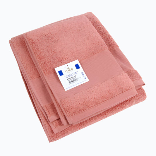 Set of Bath Towels with Embroidery Strip - Canyon