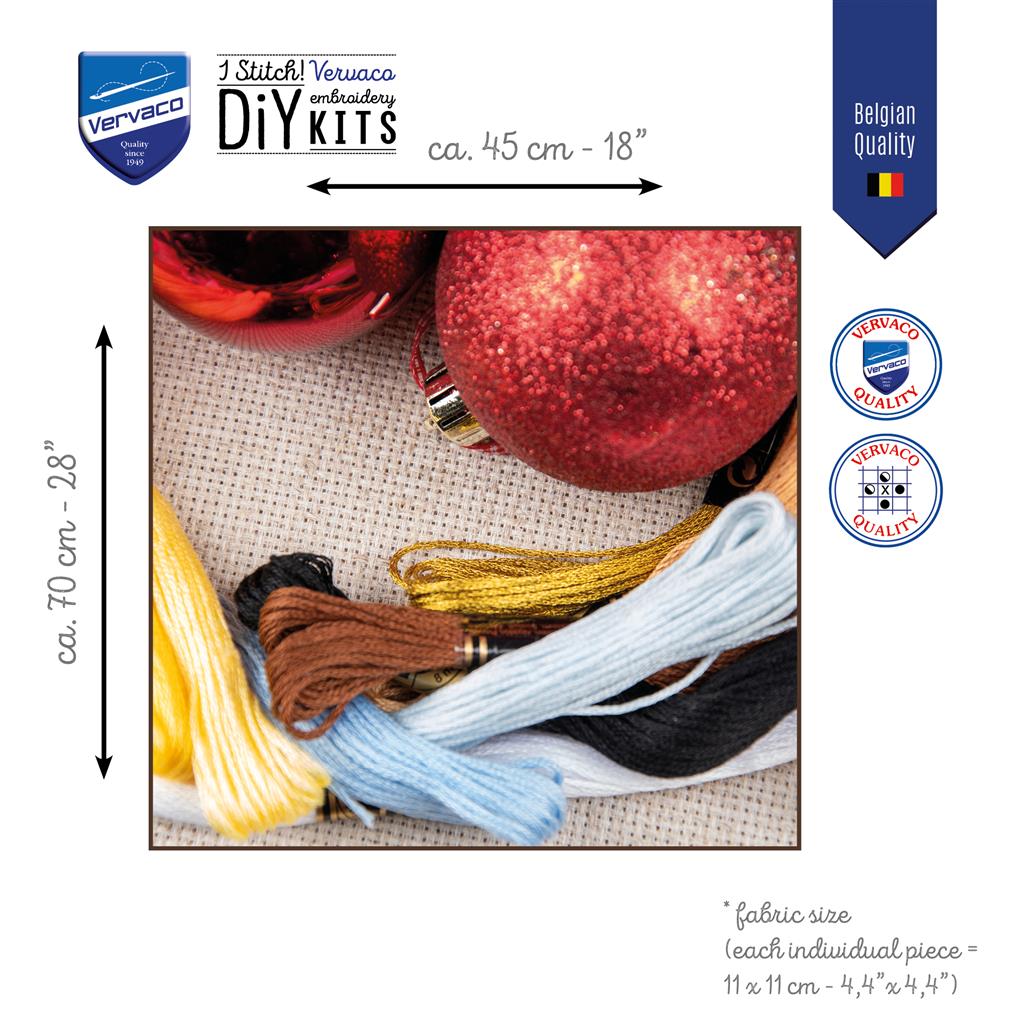 Kit de broderie au point de croix compté SSA 2025/3 - Édition Avent