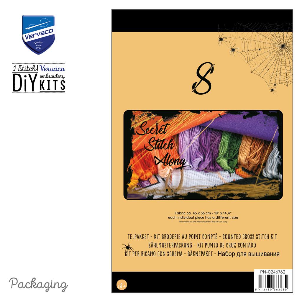 Kit de Broderie Point de Croix - Kit à Compter SSA 2026/4 - Édition Halloween