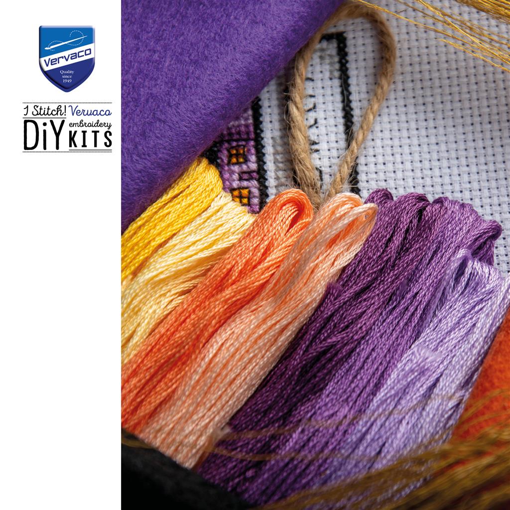 Kit de Broderie Point de Croix - Kit à Compter SSA 2026/4 - Édition Halloween