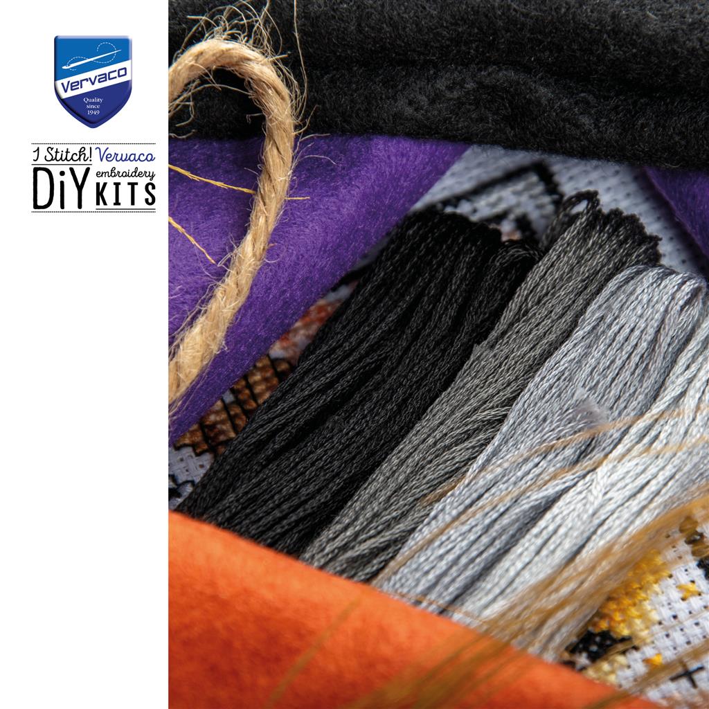 Kit de Broderie Point de Croix - Kit à Compter SSA 2026/4 - Édition Halloween