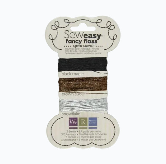 Sew Easy Fancy Floss Glitter - Neutrals