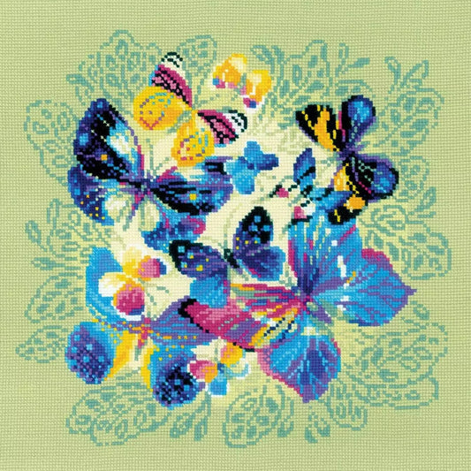 Borduurpakket - Bright Butterflies