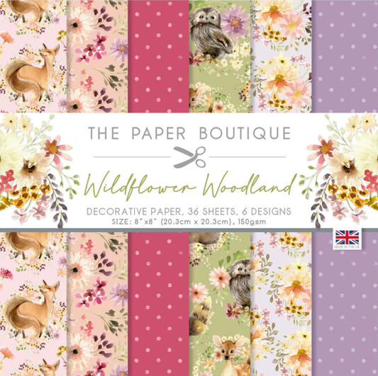 Paper set - Wildflower Woodland 20.3 x 20.3 cm