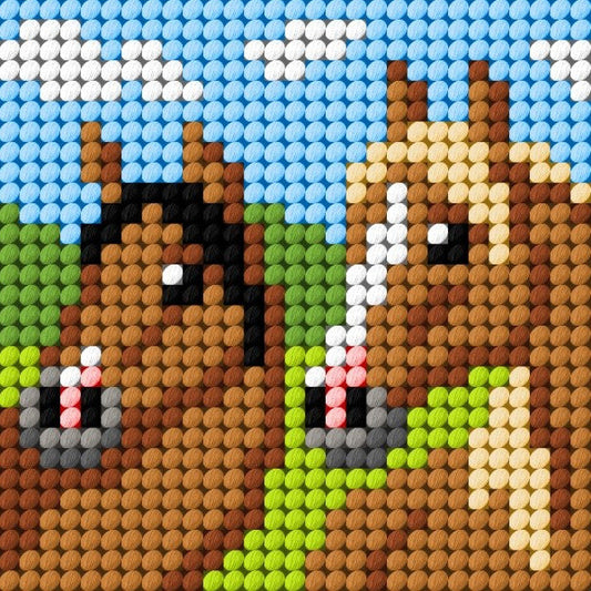 Borduurpakket Voor Kinderen - Paardjes SA9643