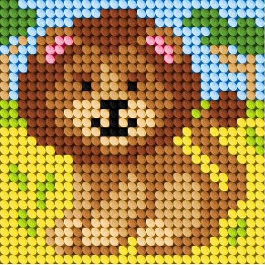 Borduurpakket Voor Kinderen - Leeuw SA9650