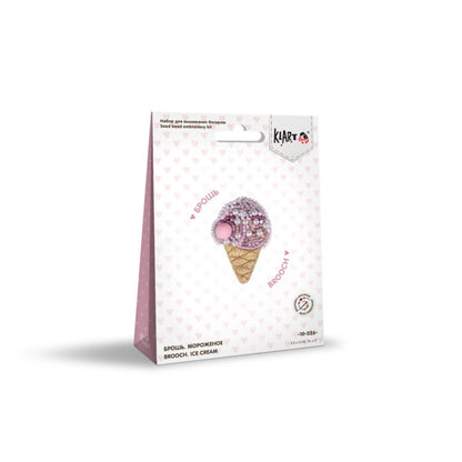 Kit de broderie de perles - Broche - Crème glacée KL10-026
