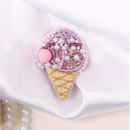 Kit de broderie de perles - Broche - Crème glacée KL10-026