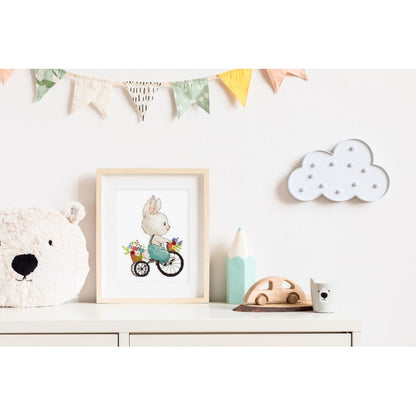 Embroidery kit - Bunny On A Bicycle