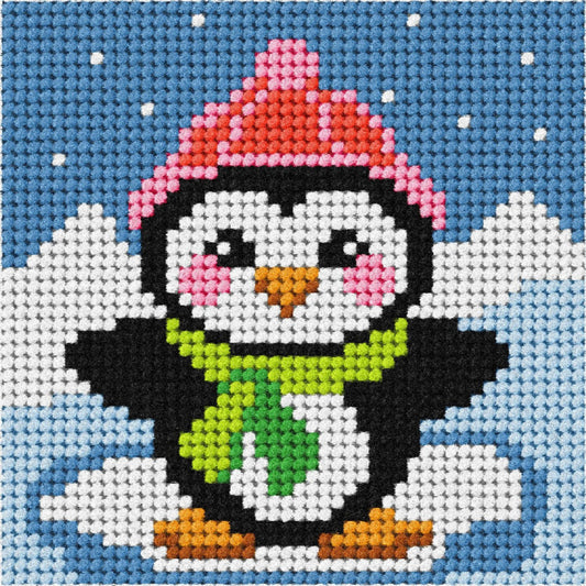 Borduurpakket Voor Kinderen - Pinguïn SA6732