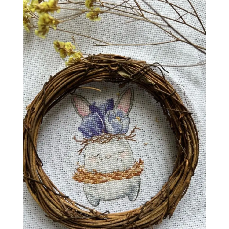 Kruissteek Borduurpakket - Spring Trio SANV-45